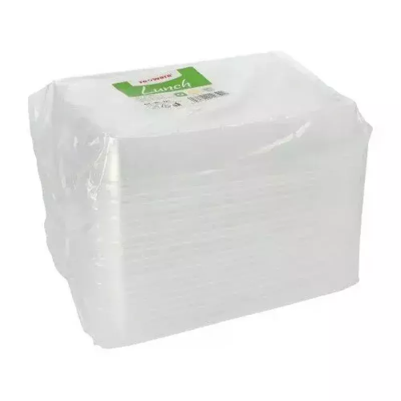 Papstar 96555 ühekordne toidu säilitamise konteiner Läbipaistev PET 234x187x20mm