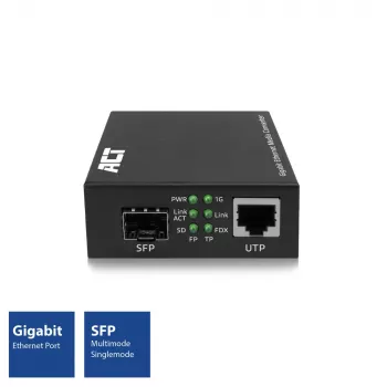 Võrgumeediumimuundur ACT AC4451 1000 Mbit/s Multi-mode Single-mode Must
