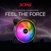 XPG HURRICANE 120 ARGB PWM Must, Ventilaator, 12 cm, 600 RPM, 2000 RPM, Must
