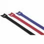 Hama 00221005 kaabliside Takjakinnitusega kaabliside Nailon Must, Sinine 12 tk