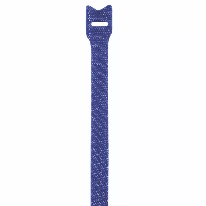 Hama 00221005 kaabliside Takjakinnitusega kaabliside Nailon Must, Sinine 12 tk