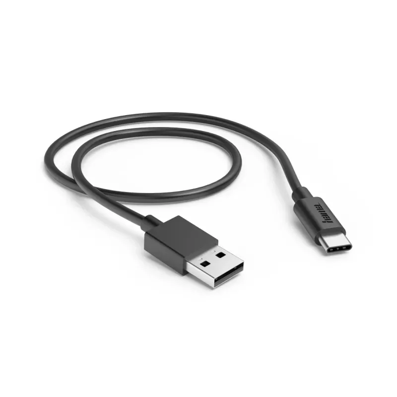 Hama 00201705 USB-kaabel USB 2.0 0,5 m USB A USB C Must