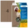 HERMA 2074 isekleepuv silt Ümar ristkülik Püsiv Pruun 52x82 mm 96 tk