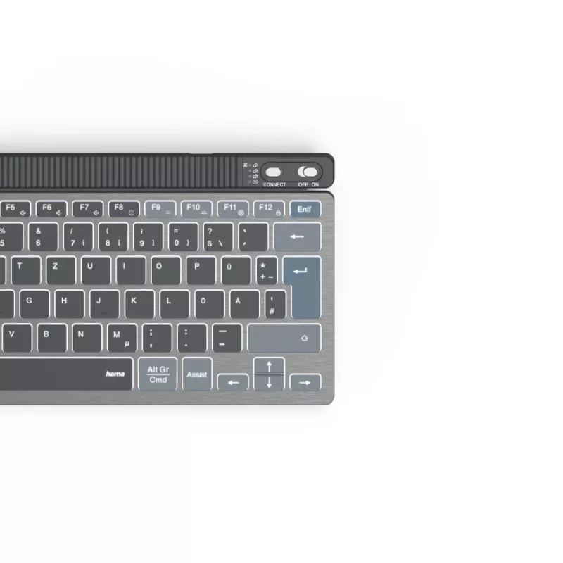 Hama WK-700 klaviatuur kodu/kontor Bluetooth QWERTZ saksa Antratsiit, must, sinine
