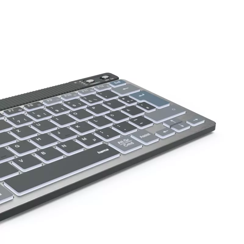 Hama WK-700 klaviatuur kodu/kontor Bluetooth QWERTZ saksa Antratsiit, must, sinine