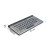 Hama WK-700 klaviatuur kodu/kontor Bluetooth QWERTZ saksa Antratsiit, must, sinine
