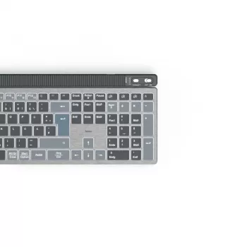 Hama WK-750 klaviatuur Kodu/Kontor Bluetooth QWERTZ Saksa antratsiit, must, sinine