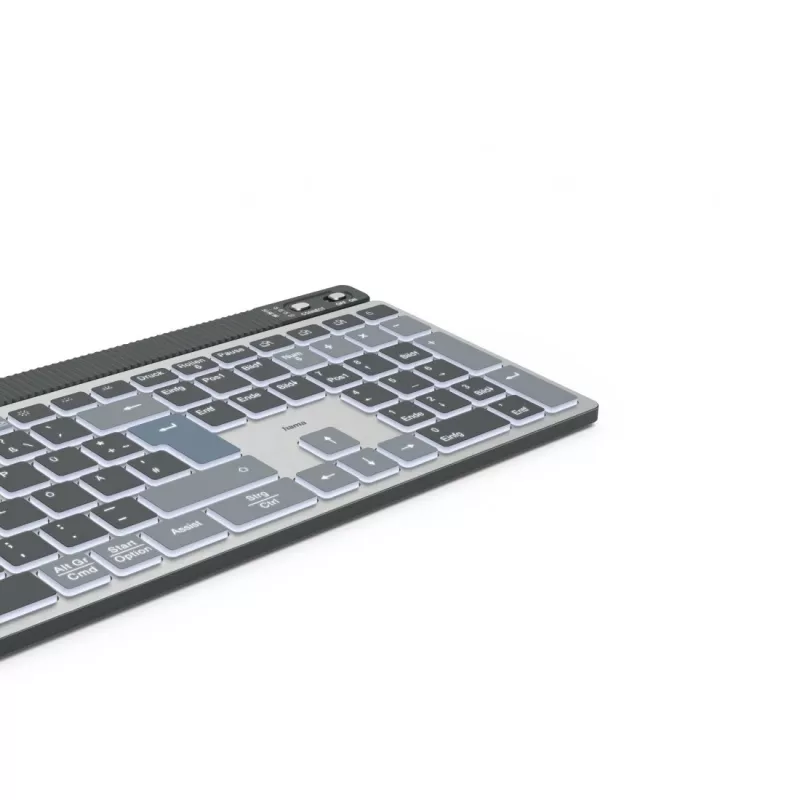 Hama WK-750 klaviatuur Kodu/Kontor Bluetooth QWERTZ Saksa antratsiit, must, sinine