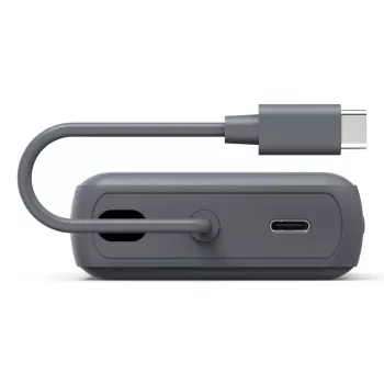 Hama “Travel” akupank integreeritud kaabliga, 10000mAh, 2 väljundit: 2x USB-C, antratsiit
