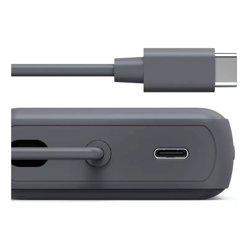 Hama “Travel” akupank integreeritud kaabliga, 10000mAh, 2 väljundit: 2x USB-C, antratsiit