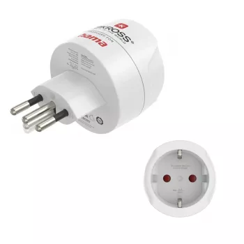 Hama 00223484 toitepistiku adapter Type J Type C (Europlug) Valge