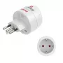 Hama 00223484 toitepistiku adapter Type J Type C (Europlug) Valge