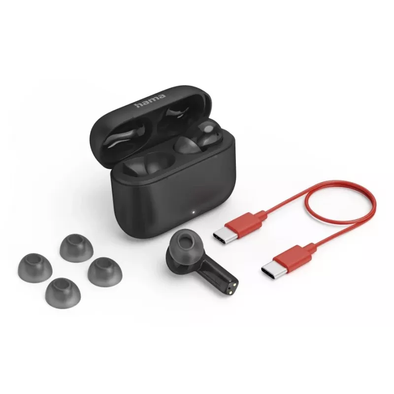 Hama Passion Clear II True Wireless Stereo (TWS) kõrvaklapid kõrvasisesed kõned/muusika Bluetooth must