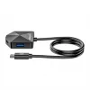Manhattan USB-C ja USB-A kombodokk/jaotur, pordid (4): USB-A (x2) ja USB-C (x2), 5 Gbps (USB 3.2 Gen1 ehk USB 3.0), nurga all pesad lihtsaks ligipääsuks, USB-toitega (välist toiteallikat pole vaja)