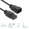 Toitekaabel ACT C20–C21 IEC60320 must 1 m, 250 V 16 A