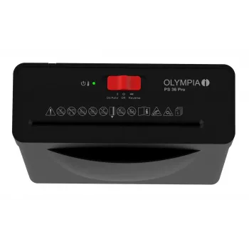 Paberipurustaja Olympia PS 36 Pro — ribapurustus, 8 L korv, 72 dB, must