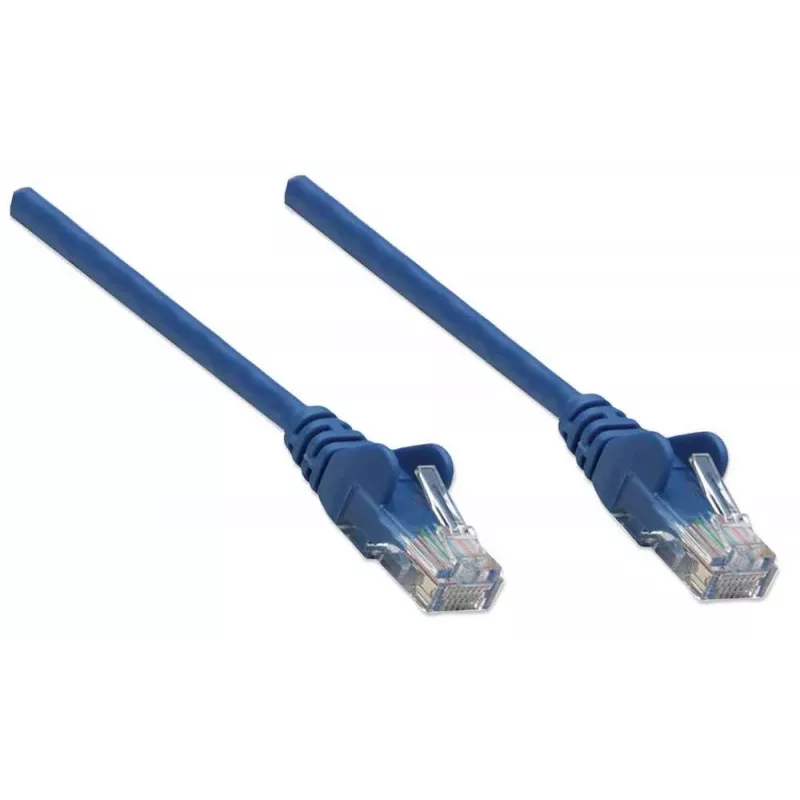 Intellinet Network patch-kaabel, Cat6, 5m, Blue, CCA, U/UTP, PVC, RJ45, Gold Plated Contacts, Snagless, Booted, Lifetime Warranty