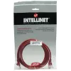 Intellinet võrgujuhtme patch-kaabel, Cat5e, 7,5 m, punane, CCA, U/UTP, PVC, RJ45, kullatud kontaktid, tõmbetõkestiga, kaablikoonala, eluaegne garantii