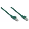 Intellinet võrguparanduskaabel, Cat5e, 7,5 m, roheline, CCA, U/UTP, PVC, RJ45, kullatud kontaktid, haakumisvastane, kaitsmega, eluaegne garantii