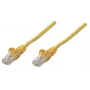 Intellinet võrgukaabel, Cat5e, 7,5 m, kollane, CCA, U/UTP, PVC, RJ45, kullatud kontaktid, takerdumisvastane, kaitsemuhviga, eluaegne garantii
