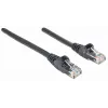 Intellinet võrguparanduskaabel, Cat6, 2m, must, CCA, U/UTP, PVC, RJ45, kullatud kontaktid, takerdumisvastane, kaitsekorgiga, eluaegne garantii
