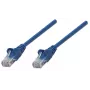 Intellinet võrguparanduskaabel, Cat6, 1,5 m, sinine, CCA, U/UTP, PVC, RJ45, kullatud kontaktidega, takistuseta, kaablikaitsega, eluaegne garantii