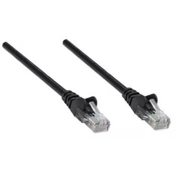 Intellinet võrguparanduskaabel, Cat5e, 3 m, must, CCA, U/UTP, PVC, RJ45, kullatud kontaktid, takerdumisvastane, kaitsemuhviga, eluaegne garantii