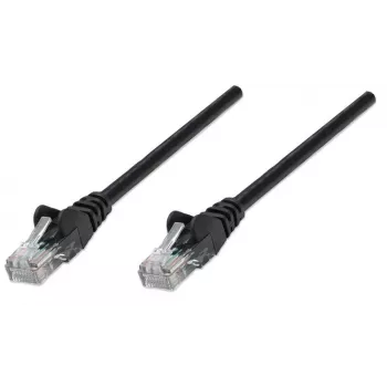 Intellinet võrgujuhtmeparanduskaabel, Cat5e, 2 m, must, CCA, U/UTP, PVC, RJ45, kullatud kontaktid, takerdumisvastane, kaitsemuhviga, eluaegne garantii