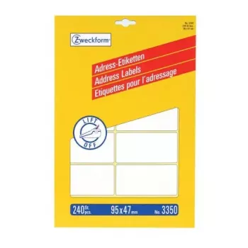 Isekleepuv silt Avery 3350 Ümardatud ristkülik
