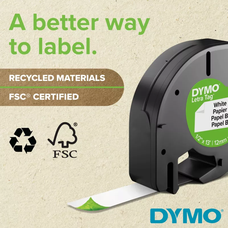 DYMO LetraTag ® 100T - Sildimarker QWZ, QWERTZ, otse-termo / termoülekanne, Hall