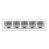 Manhattan 5-pordine kiire Etherneti kommutaator, plastist, kolmeaastane garantii, karbis