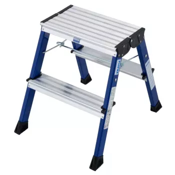 Astmeline taburet Krause 130082 Alumiinium Must Sinine