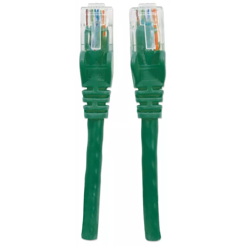 Intellineti võrguparanduskaabel, Cat6, 20 m, roheline, CCA, U/UTP, PVC, RJ45, kullatud kontaktid, haakumisvastane, kaitsekattega, eluaegne garantii
