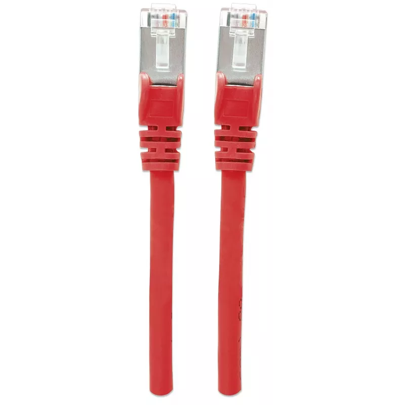 Intellinet võrk patch-kaabel, Cat6A, 30m, Red, Copper, S/FTP, LSOH / LSZH, PVC, RJ45, Gold Plated Contacts, Snagless, Booted, Lifetime Warranty