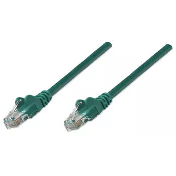 Intellinet võrgujuhtmeparanduskaabel, Cat5e, 1,5 m, roheline, CCA, U/UTP, PVC, RJ45, kullatud kontaktid, tõmbetakistuseta, kaitsemuhviga, eluaegne garantii