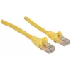 Intellineti võrguparanduskaabel, Cat6A, 7,5 m, kollane, vask, S/FTP, LSOH / LSZH, PVC, RJ45, kullatud kontaktid, takistuseta, kaablikaitsega, eluaegne garantii