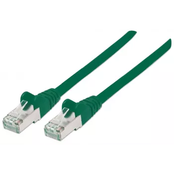 Intellinet võrguparanduskaabel, Cat6A, 15m, roheline, vask, S/FTP, LSOH / LSZH, PVC, RJ45, kullatud kontaktid, takerdumisvastane, kaablikaitsega, eluaegne garantii
