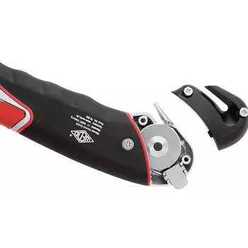 Utility knife WEDO 78 855 Must Punane Hõbedane