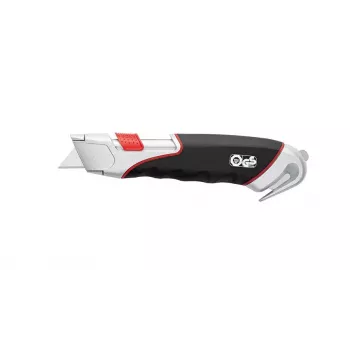 Utility knife WEDO 78 855 Must Punane Hõbedane