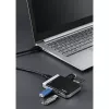 Hama 00054546 kaardilugeja USB 3.2 Gen 1 (3.1 Gen 1) Type-A/USB-C Must, Hõbedane