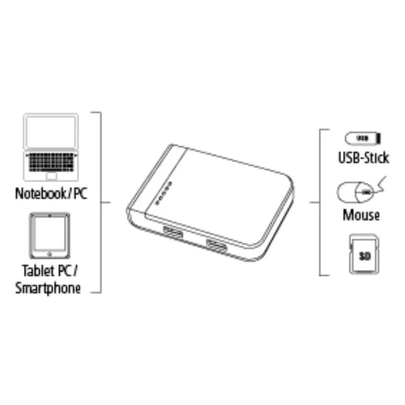 Hama 00054546 kaardilugeja USB 3.2 Gen 1 (3.1 Gen 1) Type-A/USB-C Must, Hõbedane