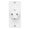 Hama 00108844 toitepistiku adapter Type F universaalne valge