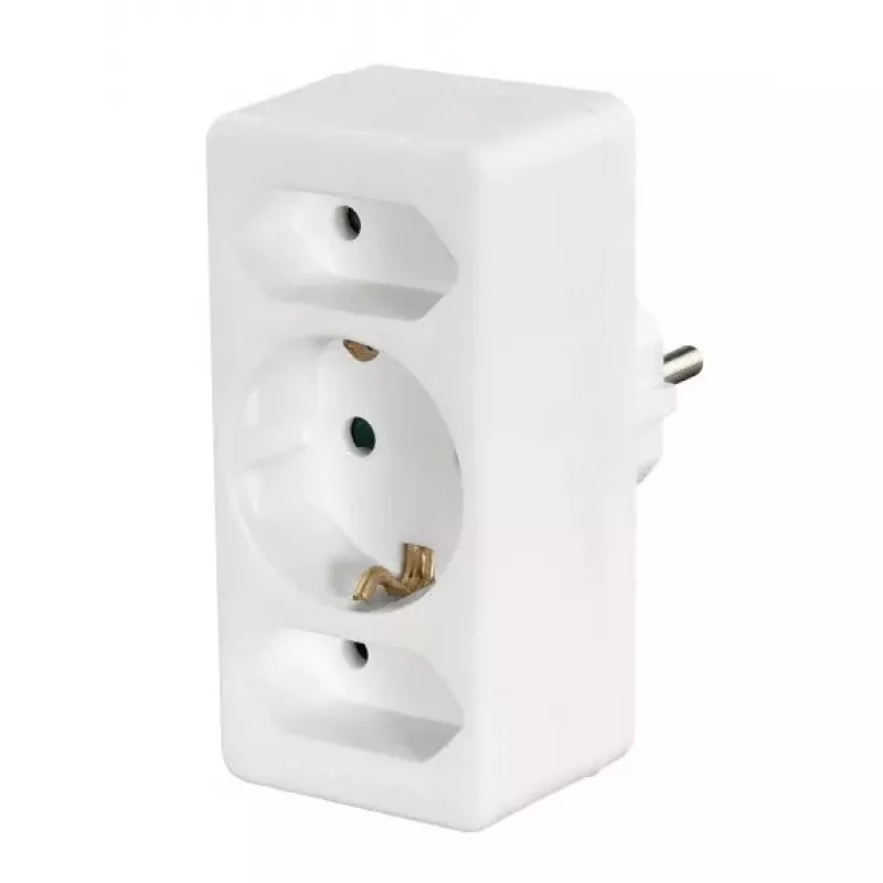 Hama 00108844 toitepistiku adapter Type F universaalne valge