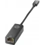 HP USB-C - RJ-45 adapter, USB USB-C, RJ-45, Must, Kodu, 245 mm, 110 mm