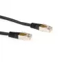ACT Must 3 meetrit LSZH SFTP CAT6 patch-kaabel RJ45-pistikuga