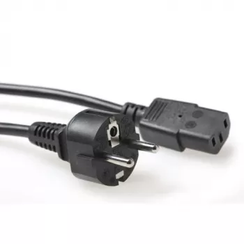 ACT Powercord toitejuhe CEE 7/7 isane (sirge) - C13 must 1,5 m