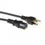 Toitejuhe ACT Powercord USA pistik - C13 must 2,5 m