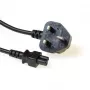 Toitejuhe UK-pistik ACT Powercord C5 must 1,8 m