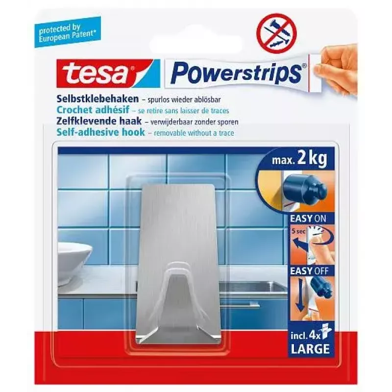 Käterätikonks TESA 58266-00000 roostevaba teras siseruumides
