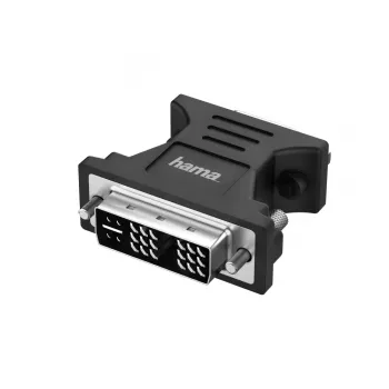 Hama 00200340 pistikuadapter DVI-I VGA (D-Sub) Must